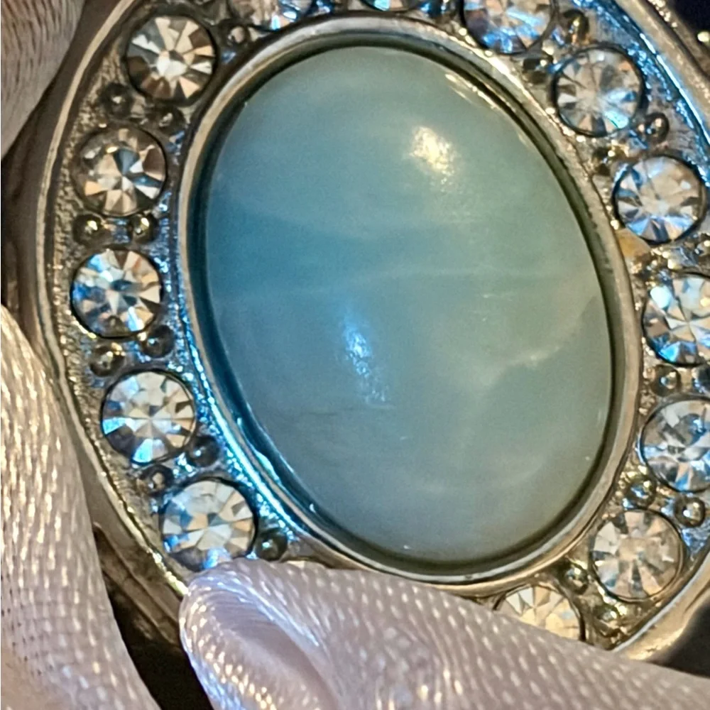 Amazonite Stainless Steel Ring, 7 - Picture 3 of 7